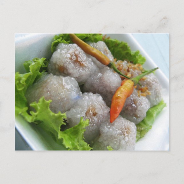 Carte Postale Sago thaïlandais au chili ... Thaïlande Street Foo (Devant)