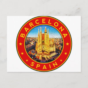 Carte Postale Sagrada Familia Barcelone
