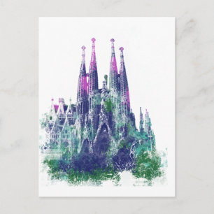 Carte Postale Sagrada Familia Barcelone