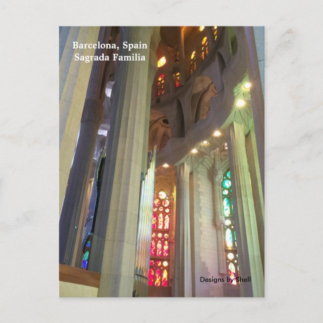 Carte Postale Sagrada Familia Barcelone Espagne (Devant)