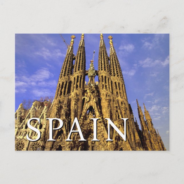 Carte Postale Sagrada Familia | Barcelone, Espagne (Devant)