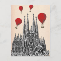 Sagrada Familia et Red Hot Air Balloons 2