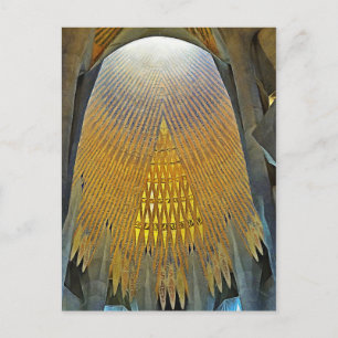 Carte Postale Sagrada Familia. Intérieur. Vue 14.