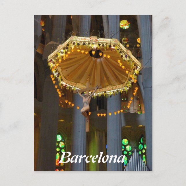 Carte Postale Sagrada Familia Interior (Devant)