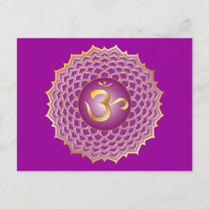 Carte postale Sahasrara ou chakra de couronne