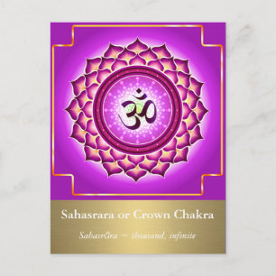 Carte postale Sahasrara ou Crown Chakra