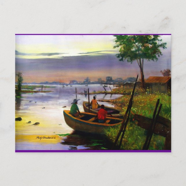 CARTE POSTALE    SAILINGBY MOJISOLA A GBADAMOSI OKUBULE (Devant)