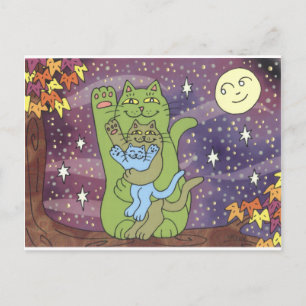 Carte Postale Sain, riche et sage lors d'une nuit d'automne