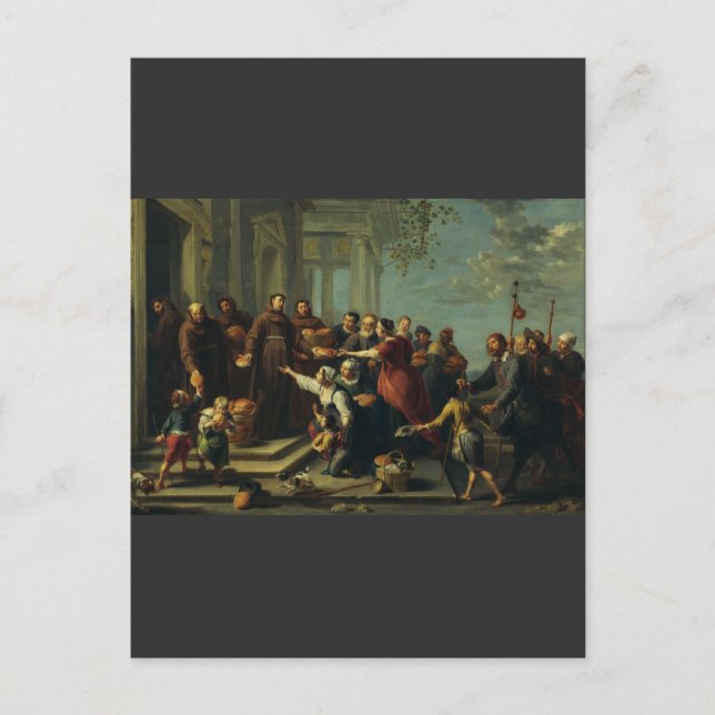 Carte Postale Saint Antoine de Padoue par Willem van Herp (Devant)