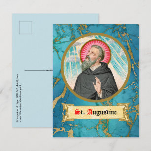 Carte Postale Saint Augustin d'Hippo (SAU 047 ; détail)