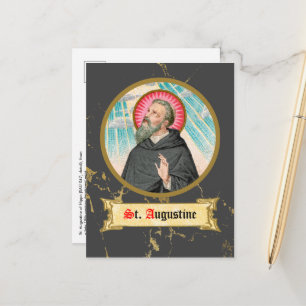 Carte Postale Saint Augustin d'Hippo (SAU 047 ; détail)