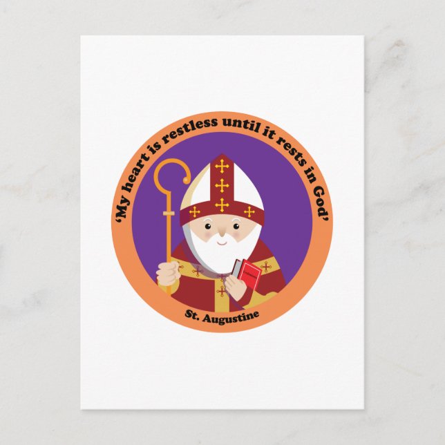 Carte Postale Saint Augustin d'Hippone (Devant)
