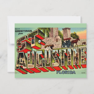 Carte Postale Saint Augustine Floride vintage