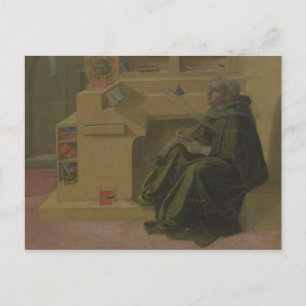 Carte Postale Saint-Augustine in his Study