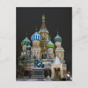 Carte Postale saint basil's night