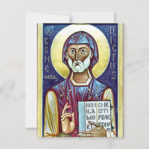 Carte Postale Saint Benoît de Nursia Orthodoxe