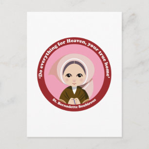 Carte Postale Saint Bernadette Soubirous