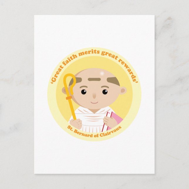Carte Postale Saint Bernard de Clairvaux (Devant)