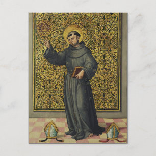 Carte Postale Saint Bernardin de Sienne Art de style Renaissance
