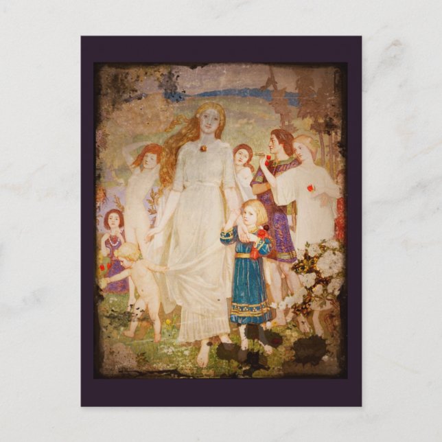 Carte Postale Saint Brigid en tant que jeune mariée (Devant)