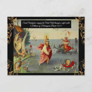 Carte Postale Saint Christopher Patron saint des voyageurs