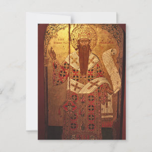 Carte Postale Saint Cyrille d'Alexandrie par Emmanuel Tzanes