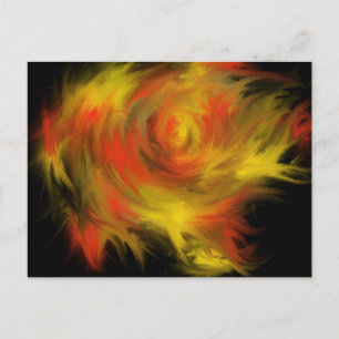 Carte Postale Saint Esprit Feu Chrétien Culte Art Peinture