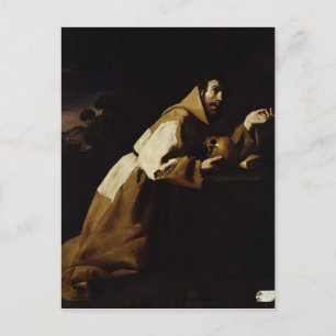 Carte Postale Saint François dans la méditation, 1639