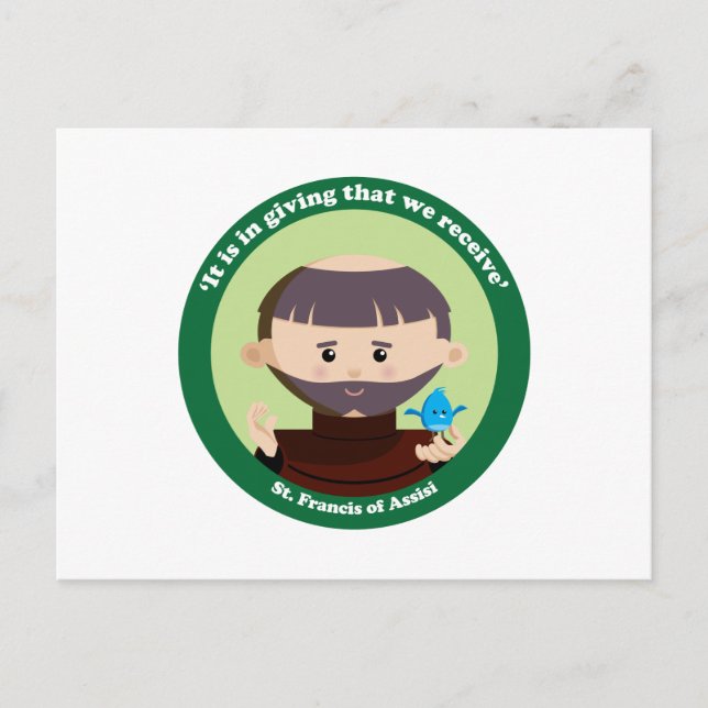 Carte Postale Saint François d'Assise (Devant)