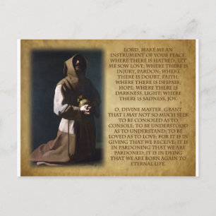 Carte Postale Saint François d'Assise