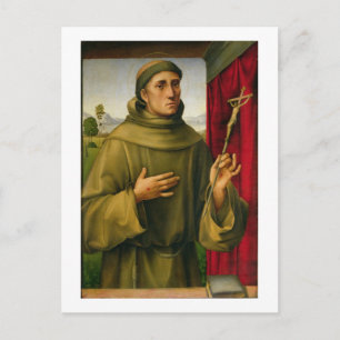 Carte Postale Saint François d'Assise, c.1490 (température sur p