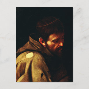 Carte Postale Saint François d'Assise par Caravage Art baroque