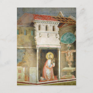 Carte Postale Saint François priant dans l'église de San