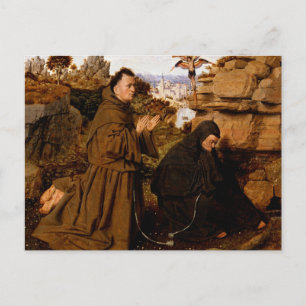 Carte Postale Saint François recevant la Stigmata par Jan van Ey