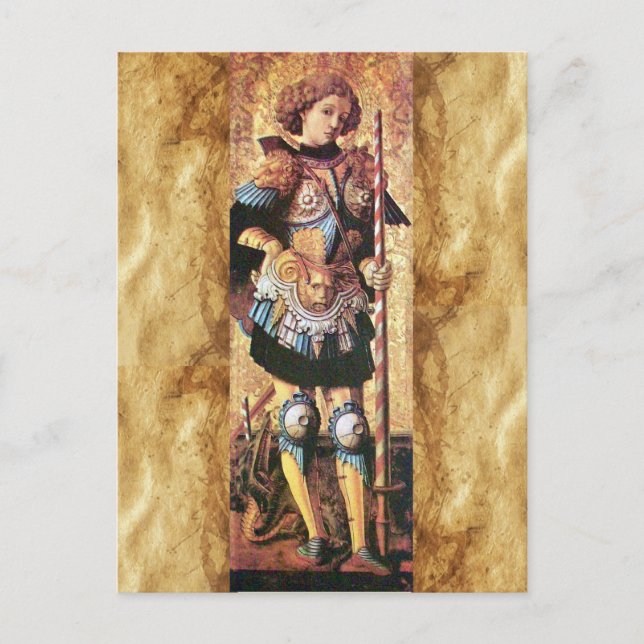 CARTE POSTALE SAINT GEORGE ET DRAGON (Devant)