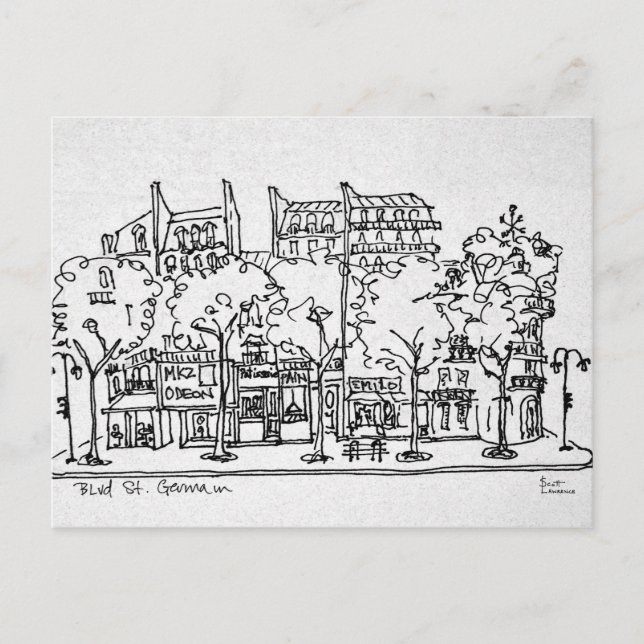 Carte Postale Saint-Germain-des-Prés | Paris, France (Devant)
