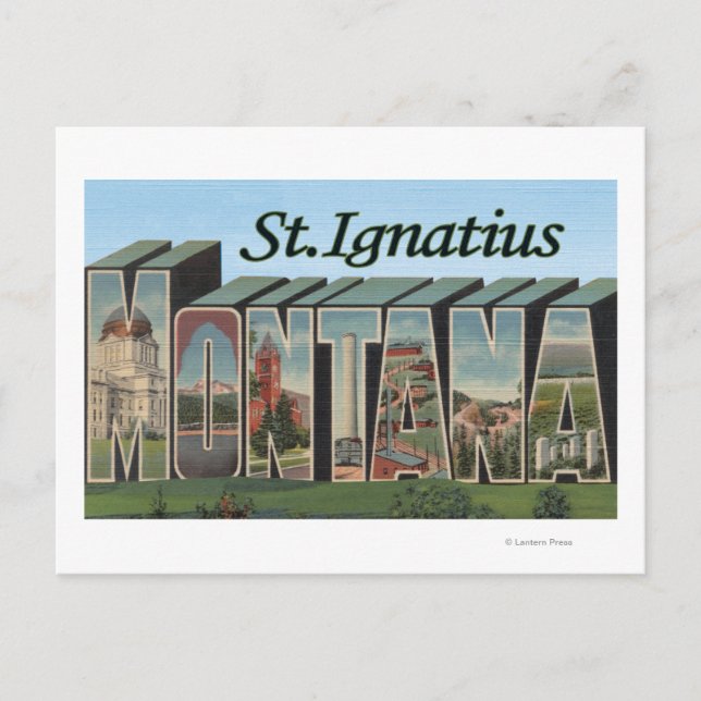 Carte Postale Saint Ignace, Montana (Devant)
