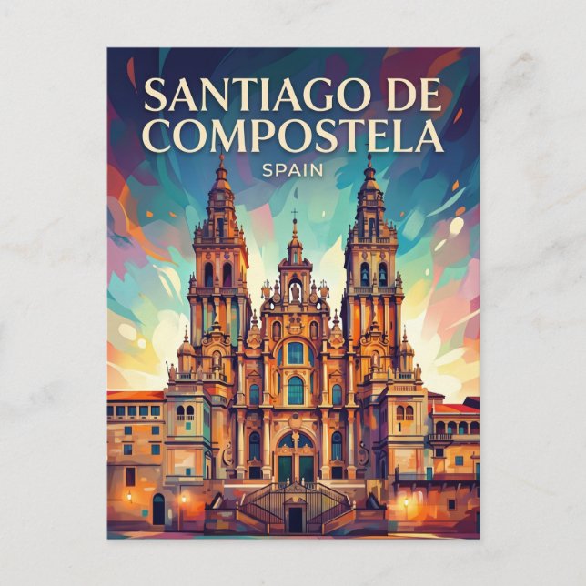 Carte Postale Saint-Jacques-de-Compostelle Espagne (Devant)