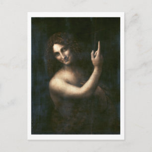 Carte Postale Saint Jean Baptiste, Léonard de Vinci