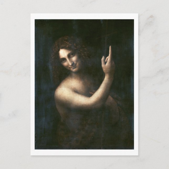 Carte Postale Saint Jean Baptiste, Léonard de Vinci (Devant)