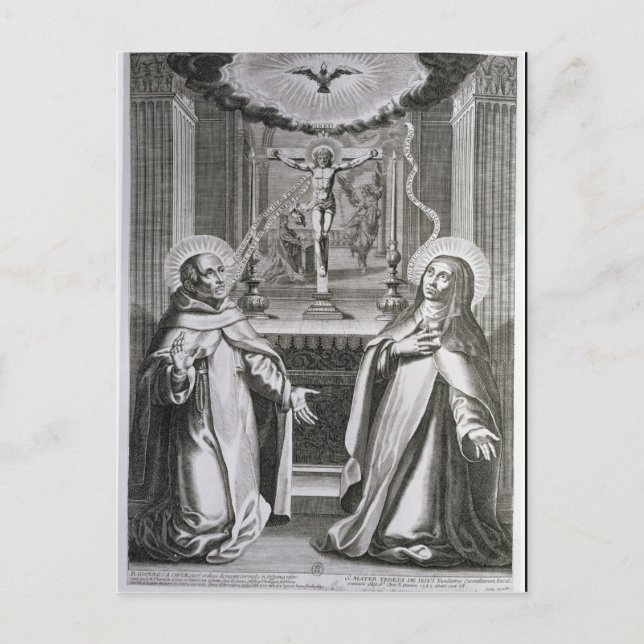 Carte Postale Saint Jean de la Croix et Sainte Thérèse d'Avila (Devant)