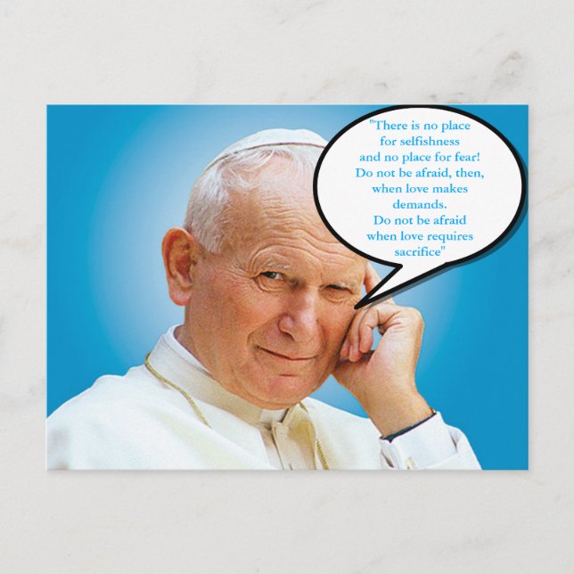 Carte postale Saint Jean Paul II Karol Wojtyla (Devant)