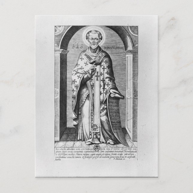 Carte Postale Saint John Chrysostome, XVIIe siècle (Devant)