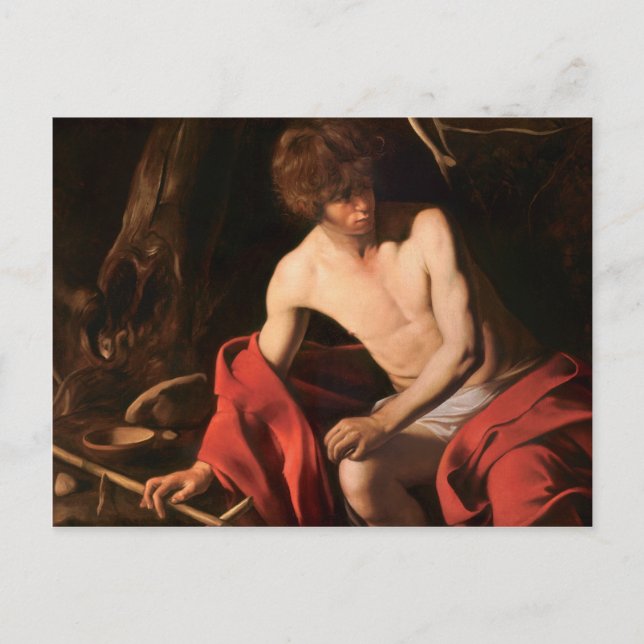 Carte Postale Saint John Le Baptiste - Caravaggio (Devant)