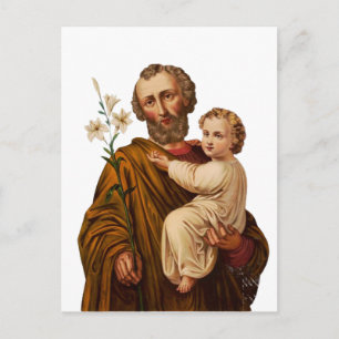 Carte Postale Saint Joseph Guardian de la Sainte Famille