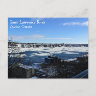 Carte Postale Saint-Laurent en hiver, Québec, Canada