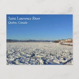 Carte Postale Saint-Laurent en hiver, Québec, Canada