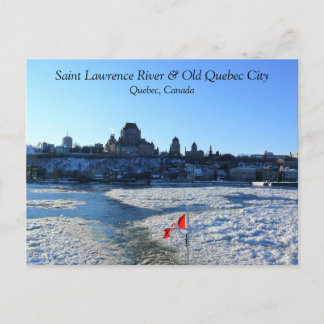 Carte Postale Saint Lawrence River & Old Québec City, Québec