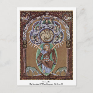 Carte Postale Saint Luc Par Maître Des Évangiles D'Otto Iii.