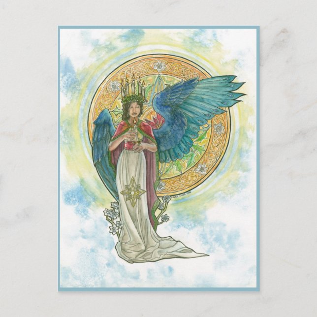Carte postale Saint Lucia Angel (Devant)